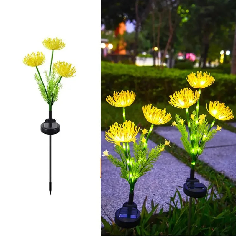 Solar Power Lawn Lamp Fairy Simulation