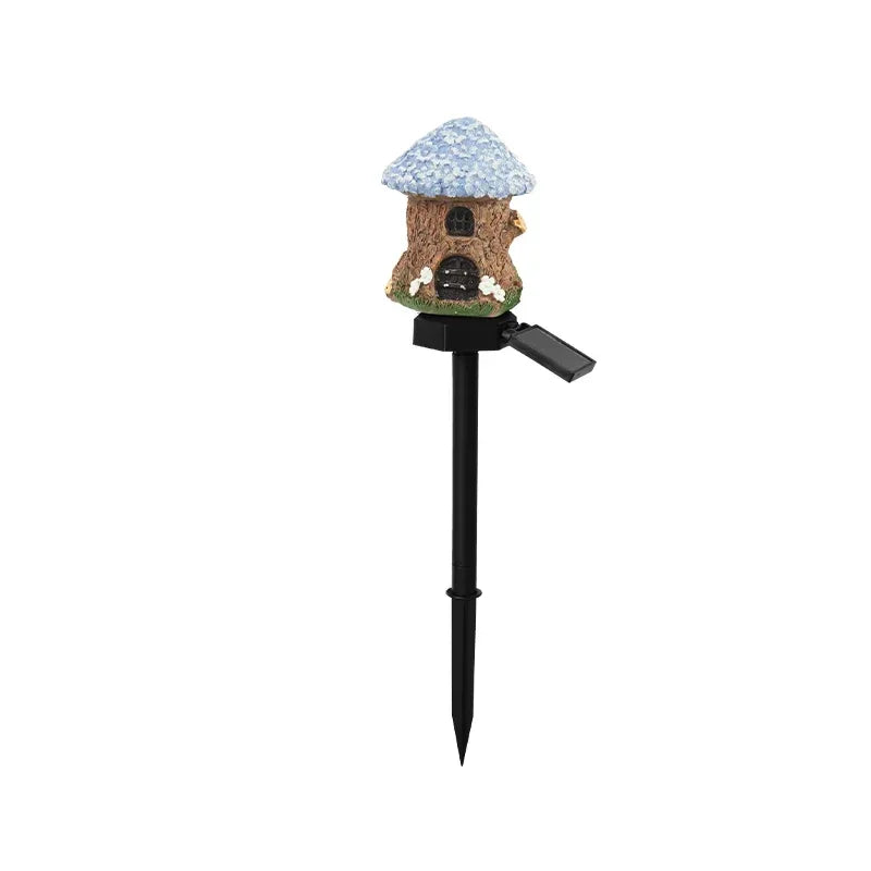 Solar Powered Fairy House Lawn Lamp