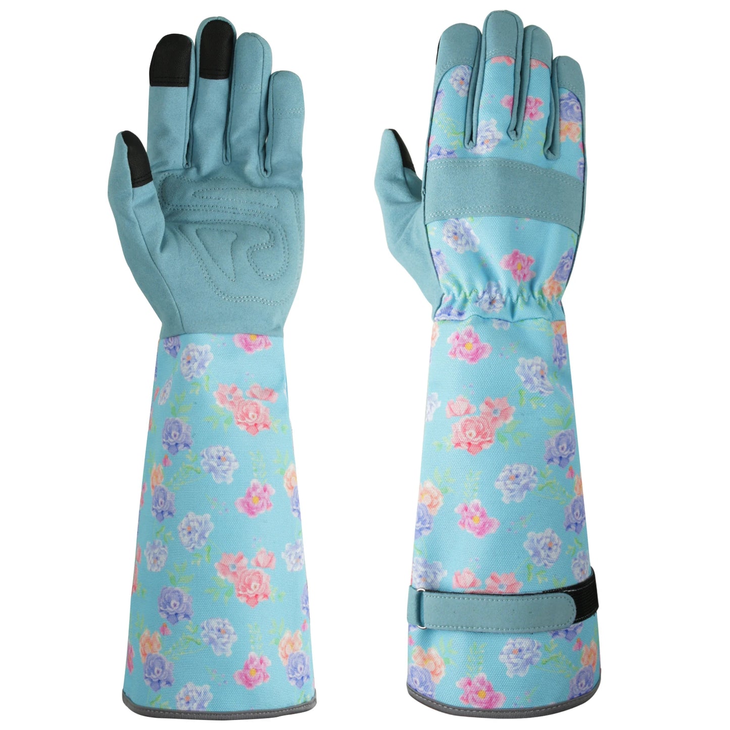 Flower Power - Breathable leather Garden Gloves with Grips