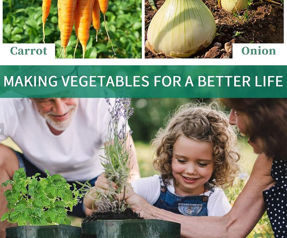 Garden Grow Bags - 3,5,7, &10 Gallon