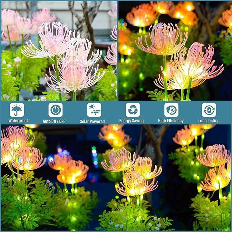 Solar Power Lawn Lamp Fairy Simulation