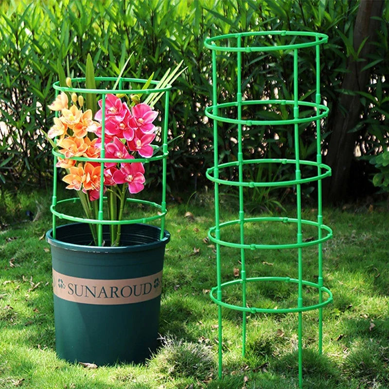 Greenhouse Arrangement Semicircle Fixed Rod Green Plant Support Pile Frame Indoor Flower Plants Vine Climbing Bracket Hock Pen