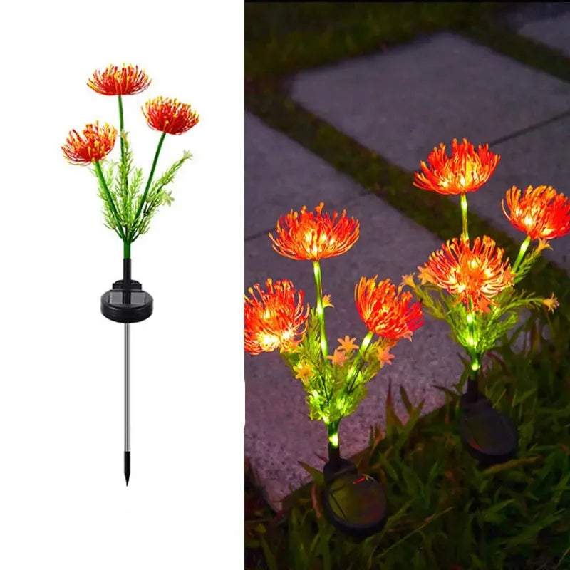 Solar Power Lawn Lamp Fairy Simulation