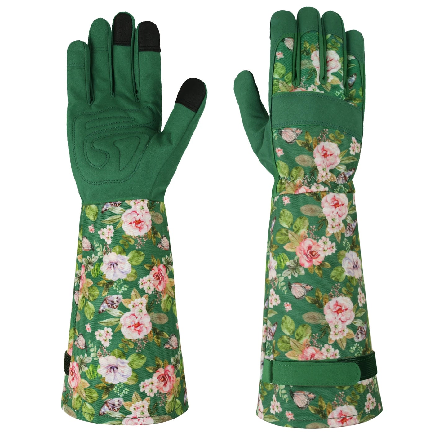 Flower Power - Breathable leather Garden Gloves with Grips