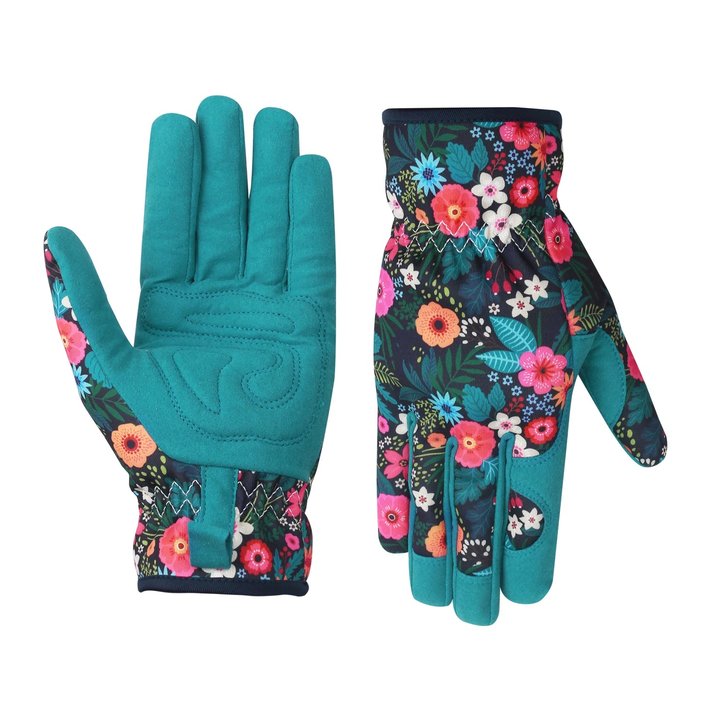 Flower Power - Breathable leather Garden Gloves with Grips