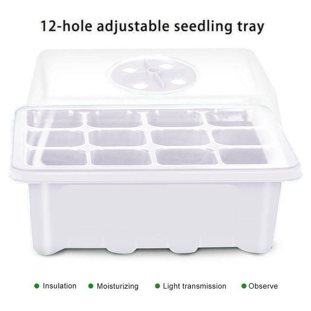 12 Hole Plant Seed Grow Box Nursery Seedling Starter