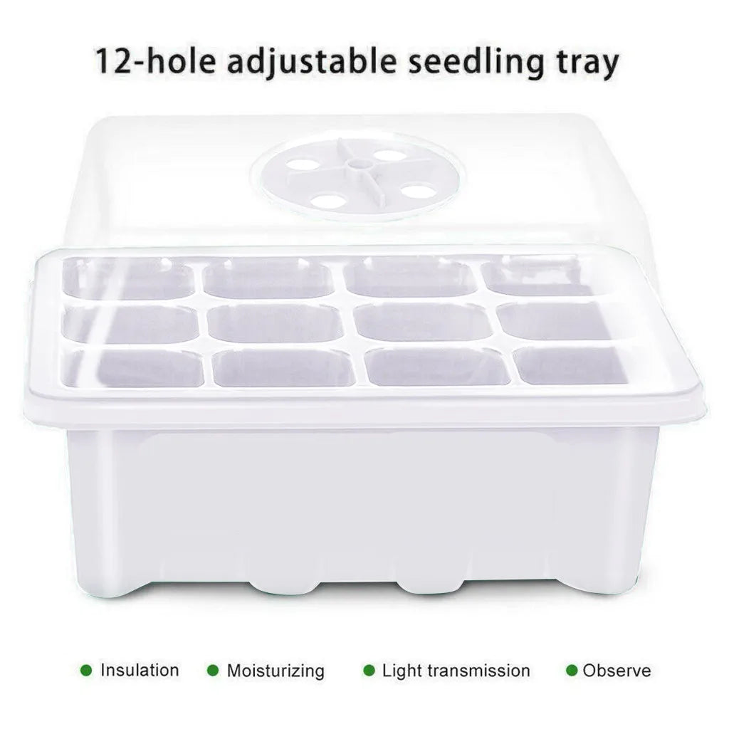 12 Hole Plant Seed Grow Box Nursery Seedling Starter