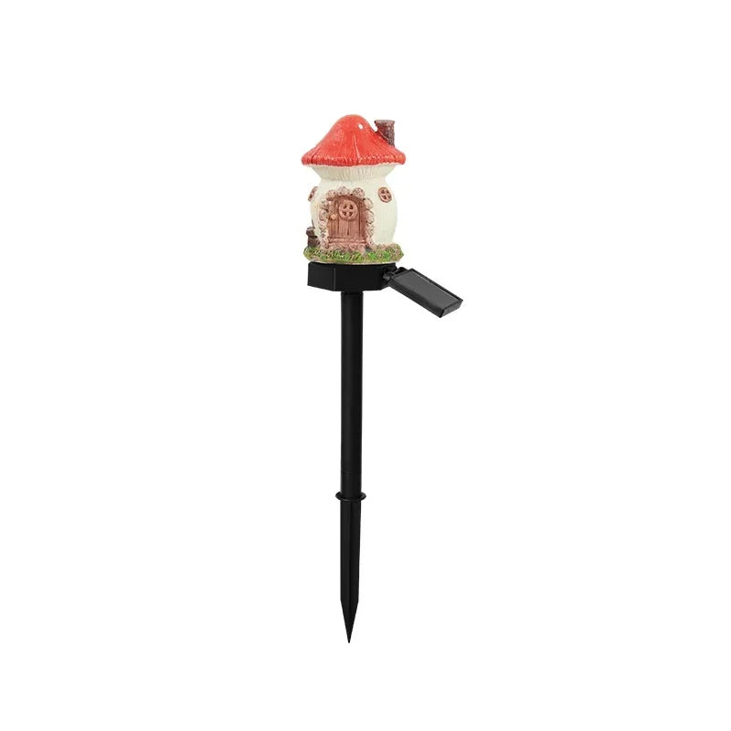 Solar Powered Fairy House Lawn Lamp