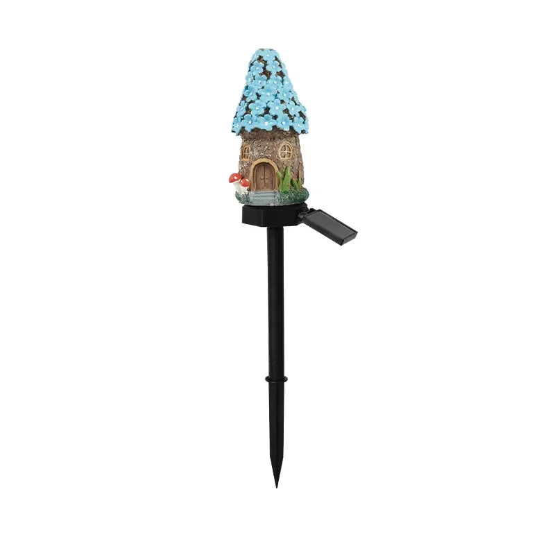 Solar Powered Fairy House Lawn Lamp