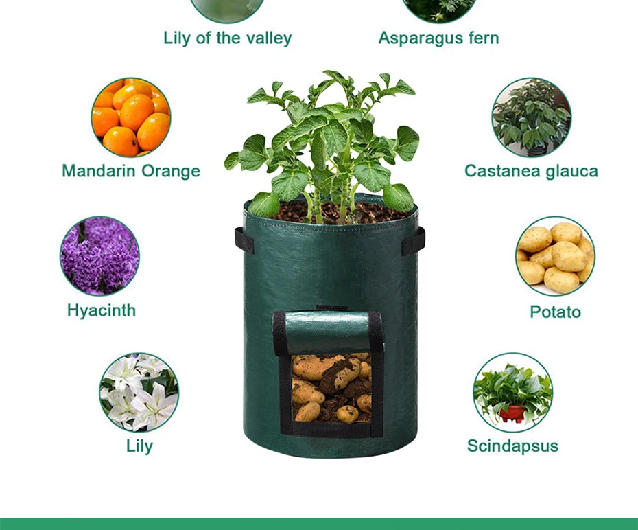 Garden Grow Bags - 3,5,7, &10 Gallon