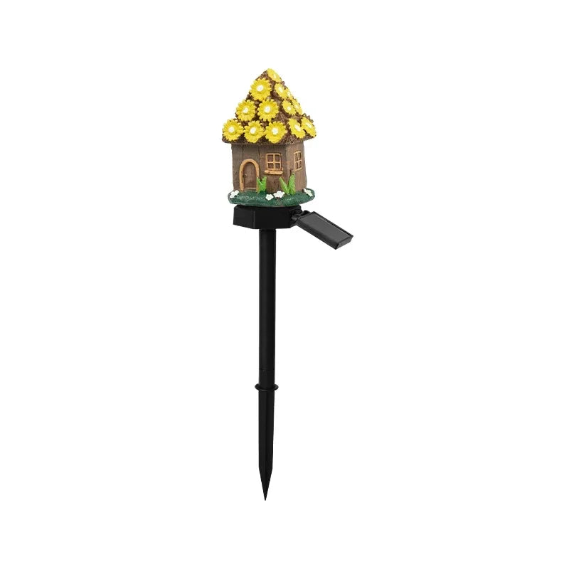 Solar Powered Fairy House Lawn Lamp