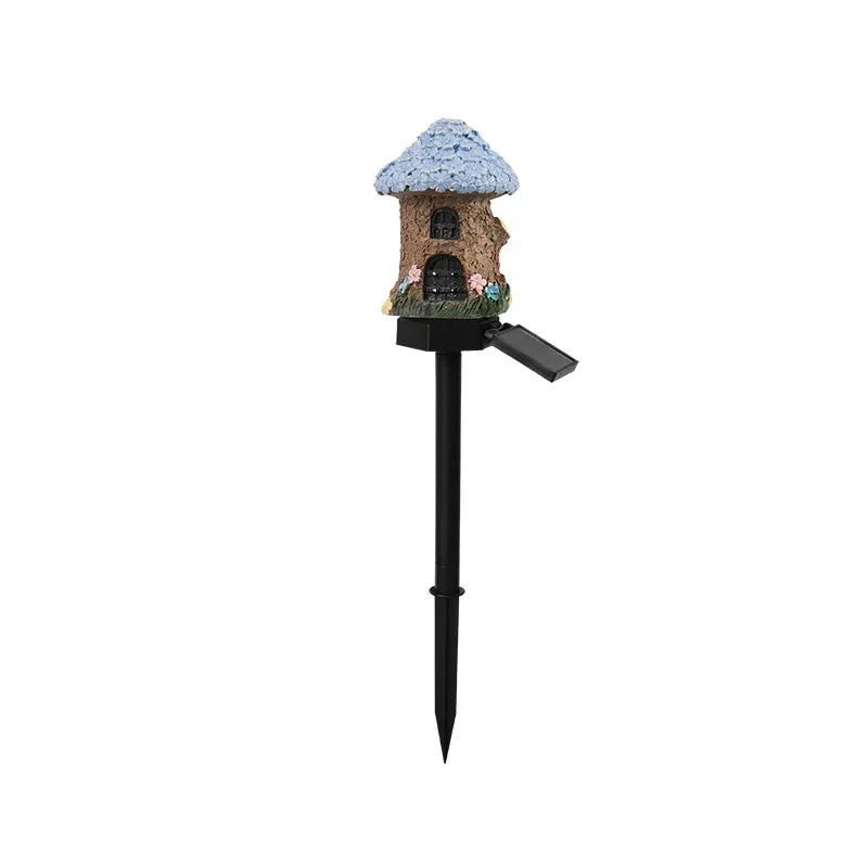 Solar Powered Fairy House Lawn Lamp