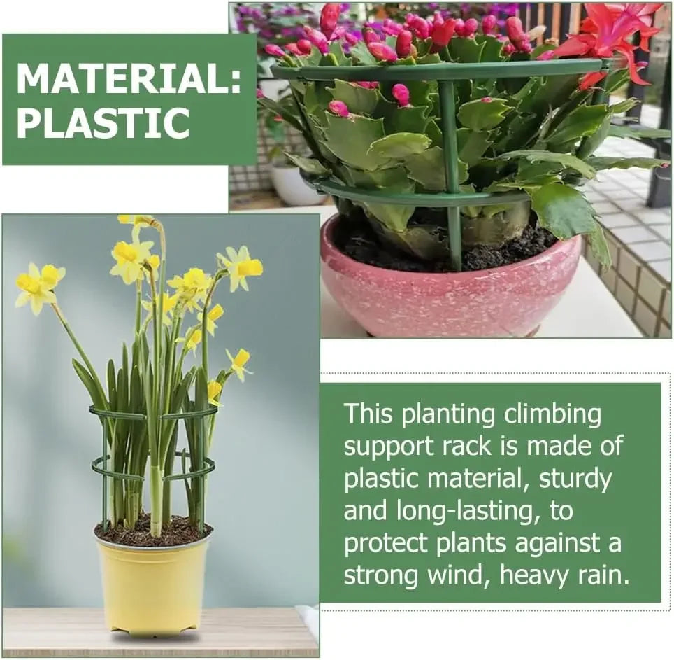 Greenhouse Arrangement Semicircle Fixed Rod Green Plant Support Pile Frame Indoor Flower Plants Vine Climbing Bracket Hock Pen