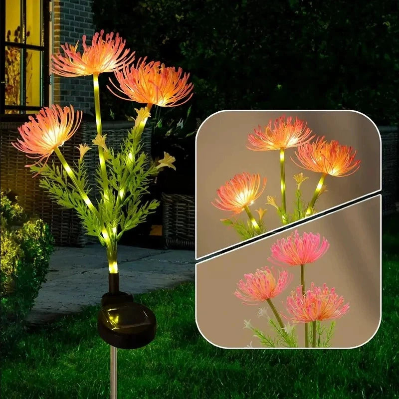 Solar Power Lawn Lamp Fairy Simulation