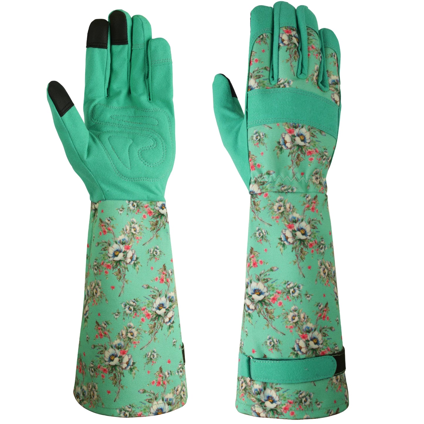 Flower Power - Breathable leather Garden Gloves with Grips