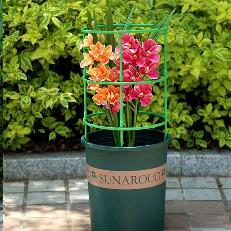 Greenhouse Arrangement Semicircle Fixed Rod Green Plant Support Pile Frame Indoor Flower Plants Vine Climbing Bracket Hock Pen