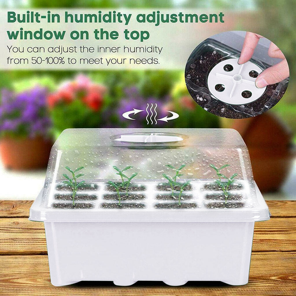 12 Hole Plant Seed Grow Box Nursery Seedling Starter
