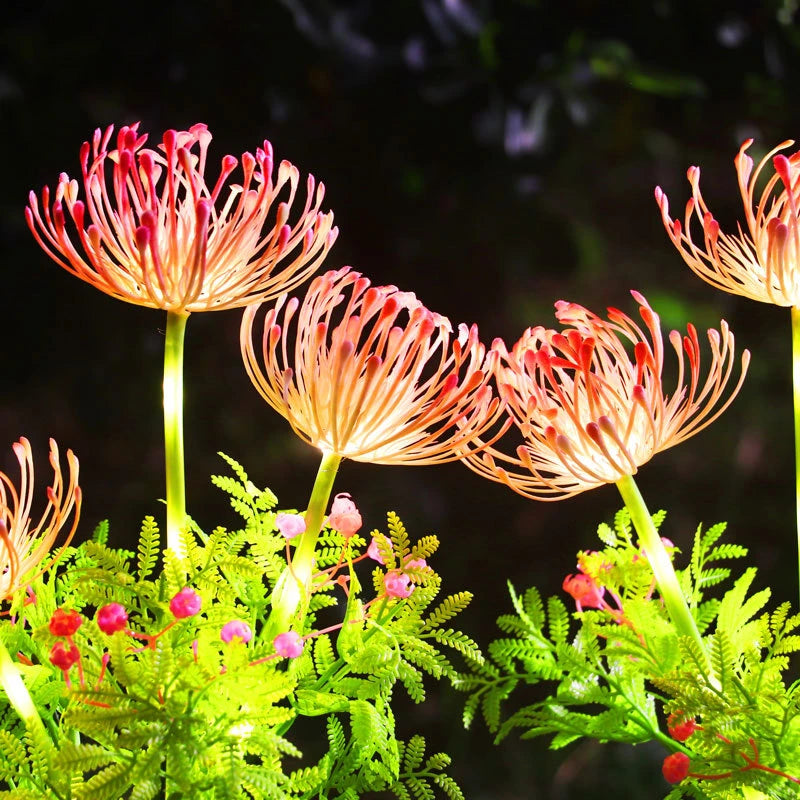Solar Power Lawn Lamp Fairy Simulation