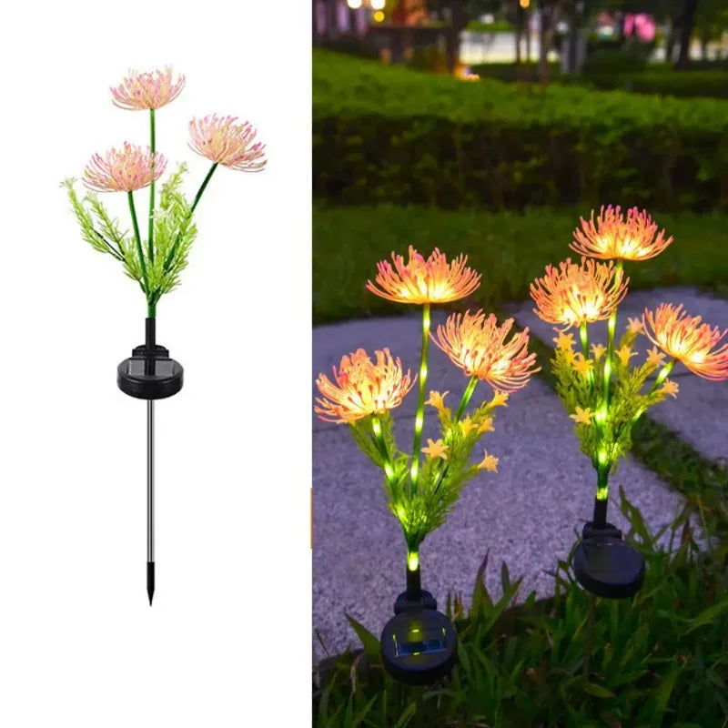 Solar Power Lawn Lamp Fairy Simulation