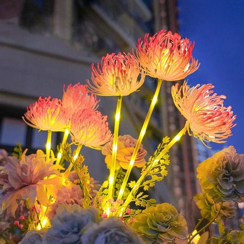 Solar Power Lawn Lamp Fairy Simulation