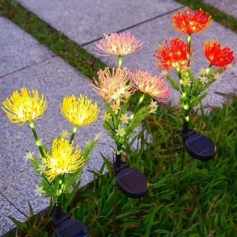 Solar Power Lawn Lamp Fairy Simulation