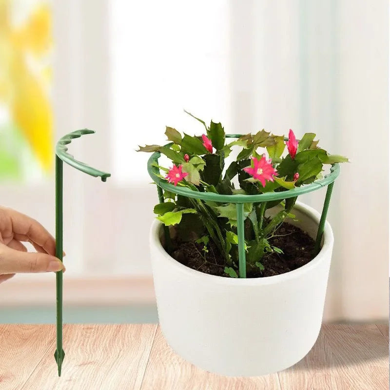 Greenhouse Arrangement Semicircle Fixed Rod Green Plant Support Pile Frame Indoor Flower Plants Vine Climbing Bracket Hock Pen