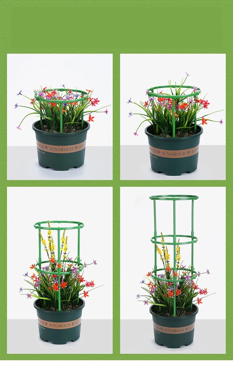 Greenhouse Arrangement Semicircle Fixed Rod Green Plant Support Pile Frame Indoor Flower Plants Vine Climbing Bracket Hock Pen