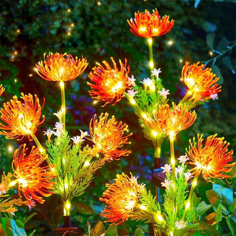 Solar Power Lawn Lamp Fairy Simulation