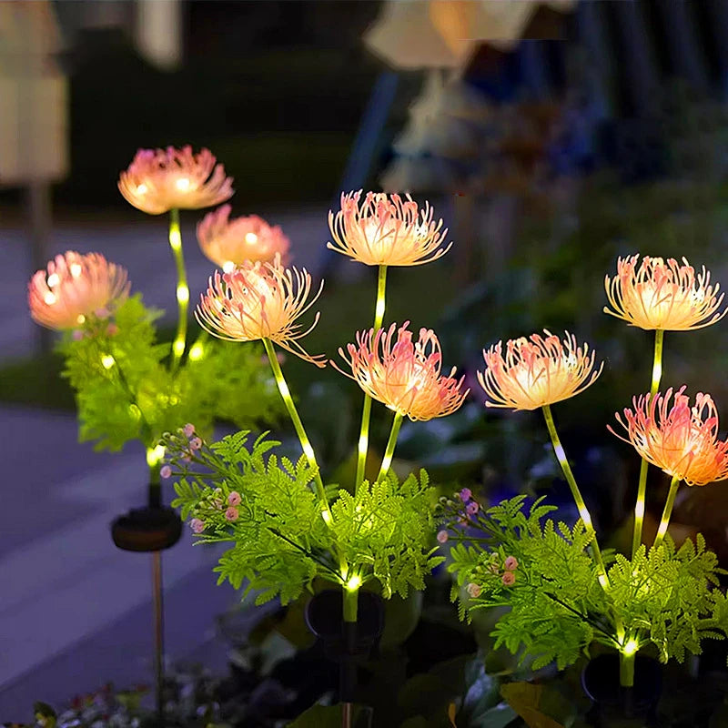 Solar Power Lawn Lamp Fairy Simulation