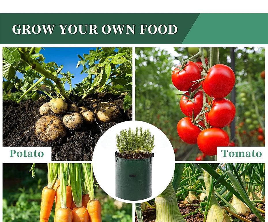 Garden Grow Bags - 3,5,7, &10 Gallon