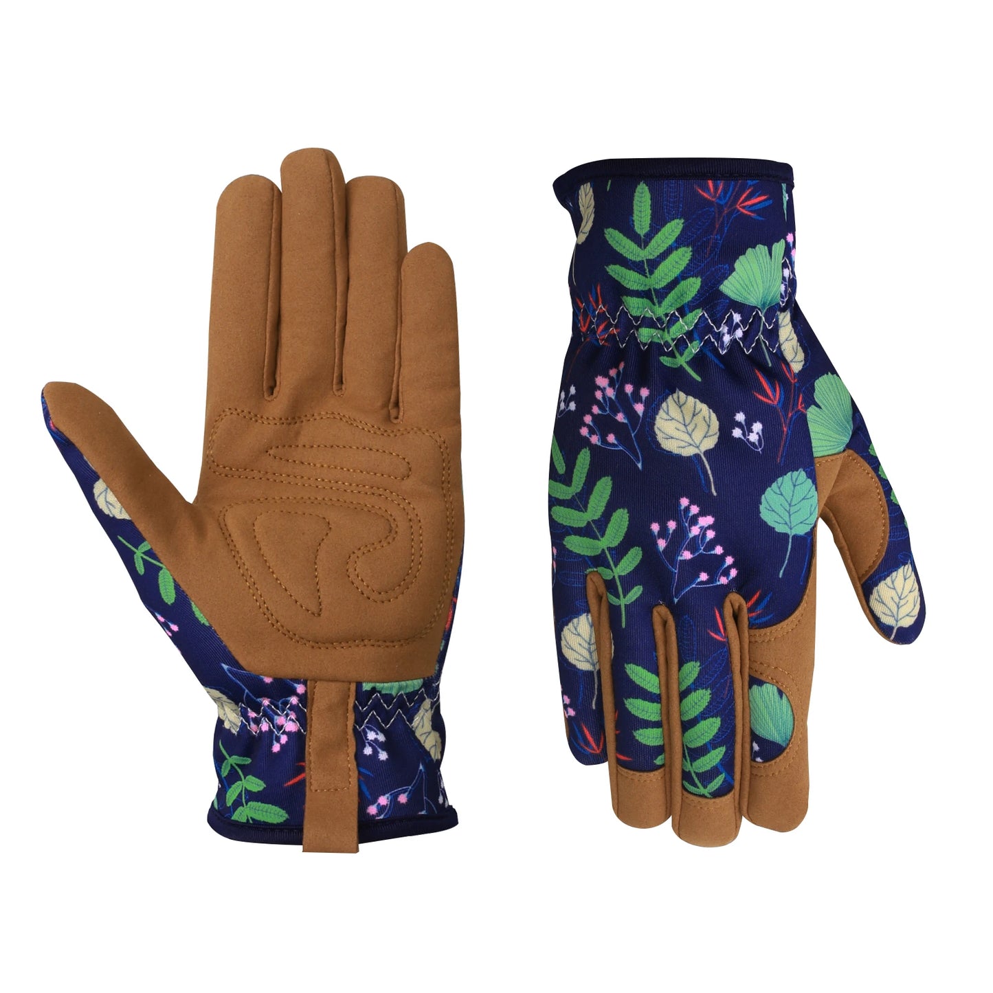 Flower Power - Breathable leather Garden Gloves with Grips
